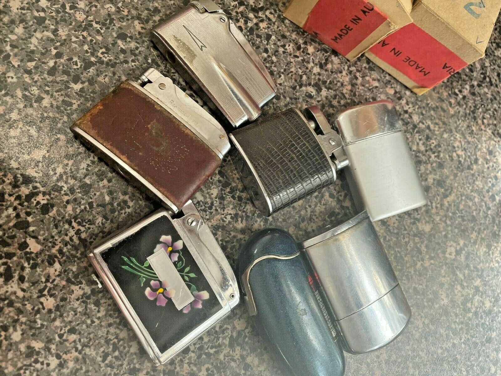 5 Ronson Lighter One Brother And 2 More As Found 7 Total