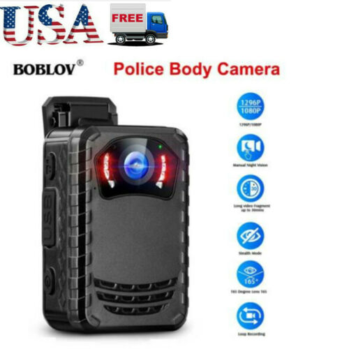 Boblov Mini Body Camera Fhd 1296p Removable Sd Card Up To 256gb Card Not Include