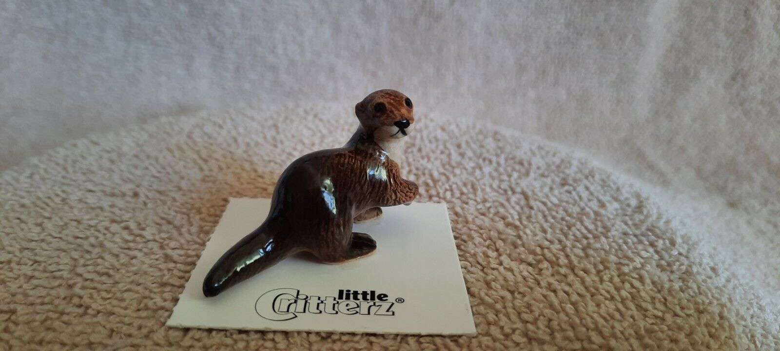 Little Critterz River Otter "glide" Miniature Figurine New Free Shipping Lc821