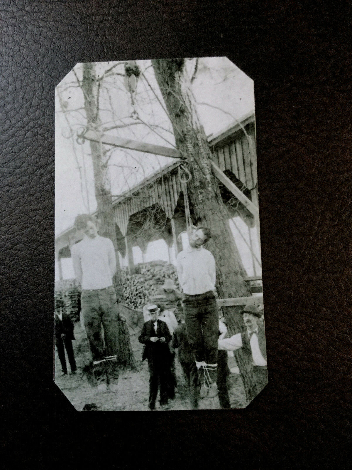 Hanging Of John And Charles Ruggles - Stagecoach Robbers Tintype C588rp