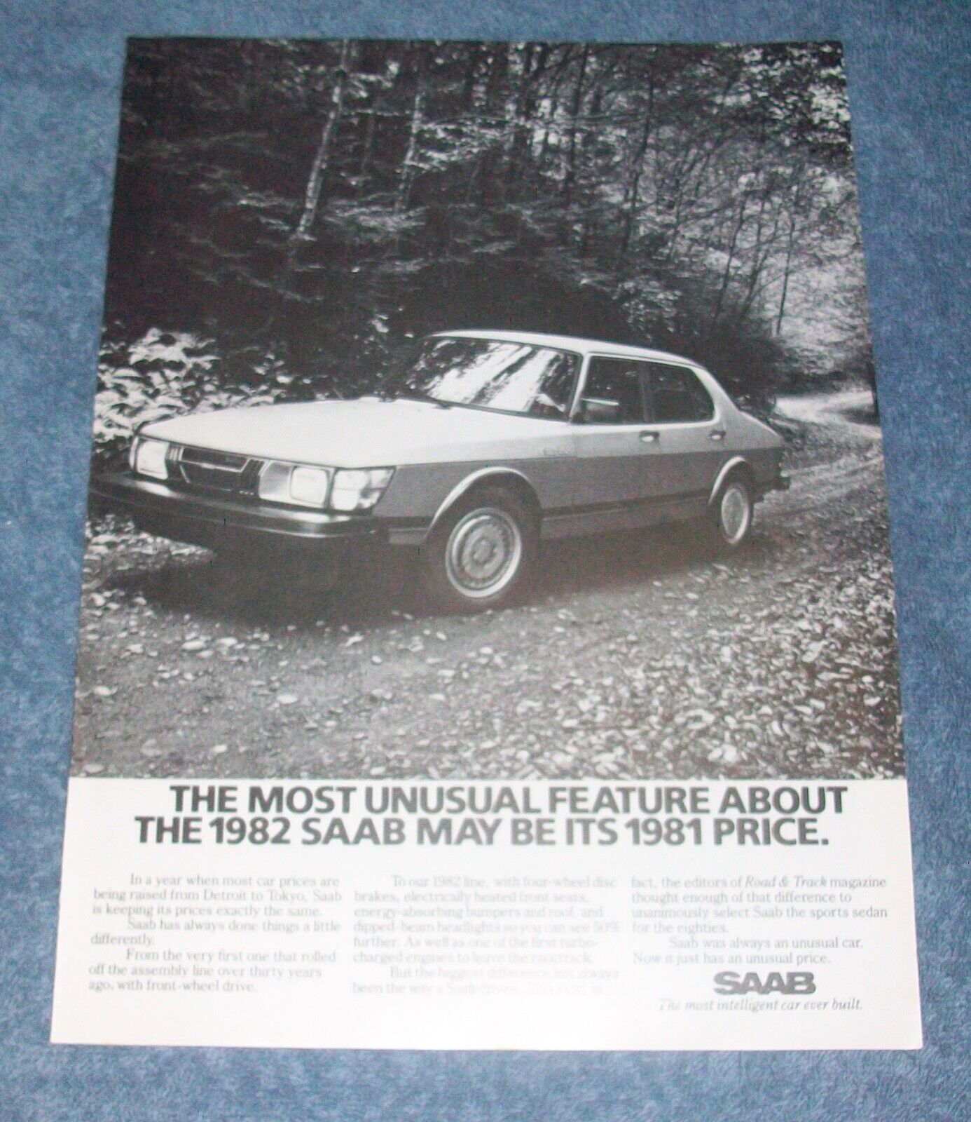 1982 Saab 900 Turbo Vintage Ad "the Most Unusual Feature About The 1982 Saab..."