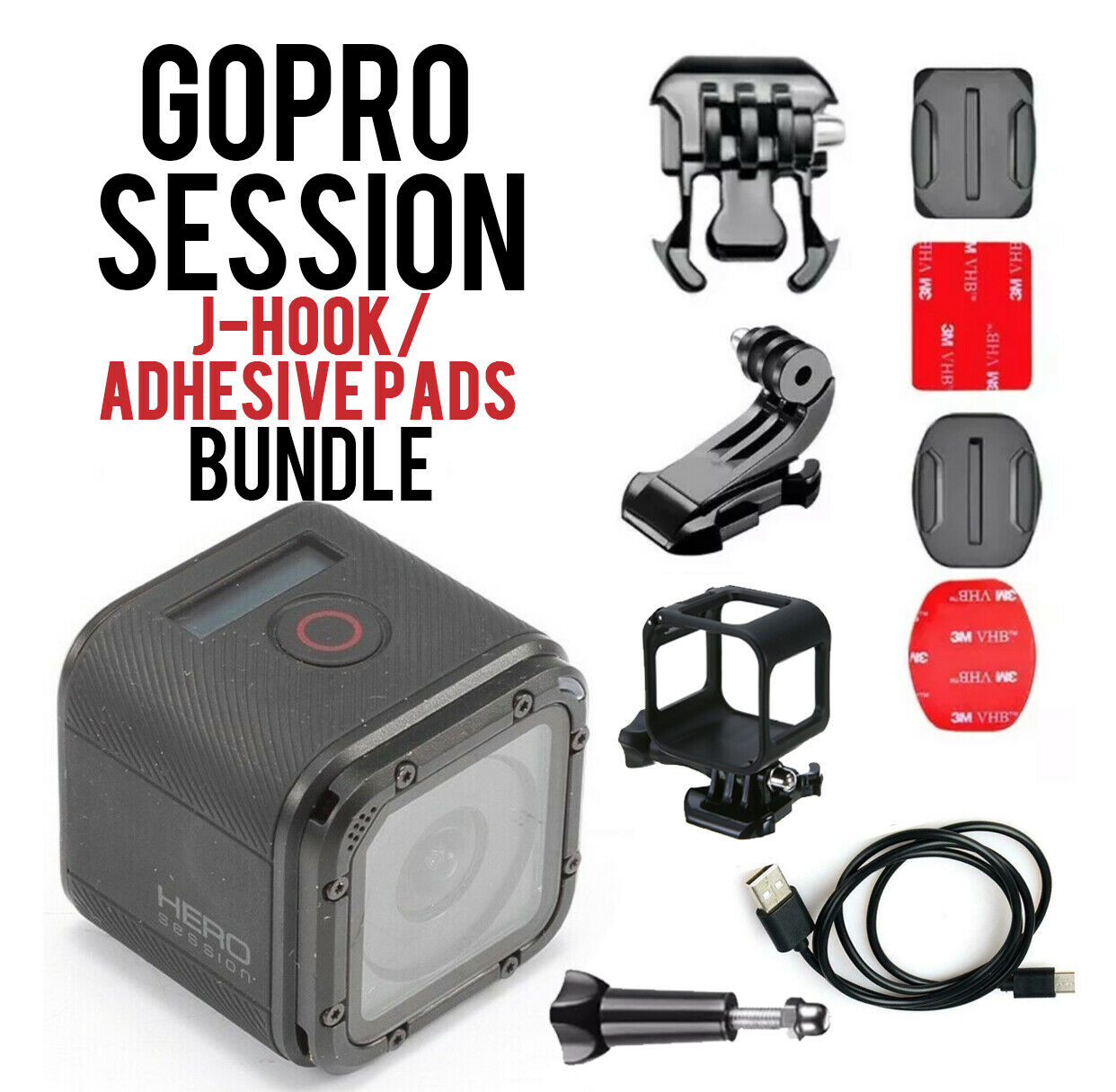 🚨🚨 Refurbished Gopro Hero Session Waterproof Hd Action Camera W/ Bundle
