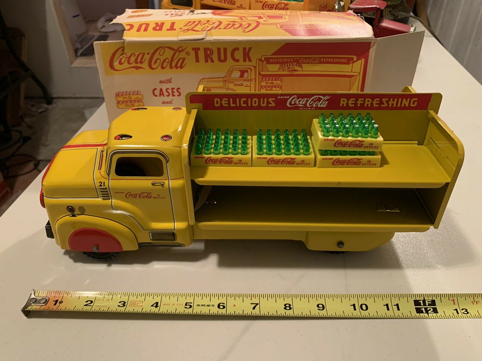 Vintage Marx Coca-cola Truck Delicious Refreshing With Box 9+ Condition