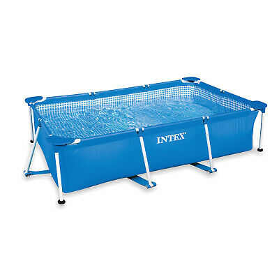 Intex 86" X 23" Rectangular Frame Above Ground Outdoor Baby Splash Swimming Pool