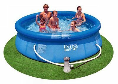 Intex 10' X 30" Easy Set Swimming Pool & 330 Gph Filter Pump 28121eh (open Box)