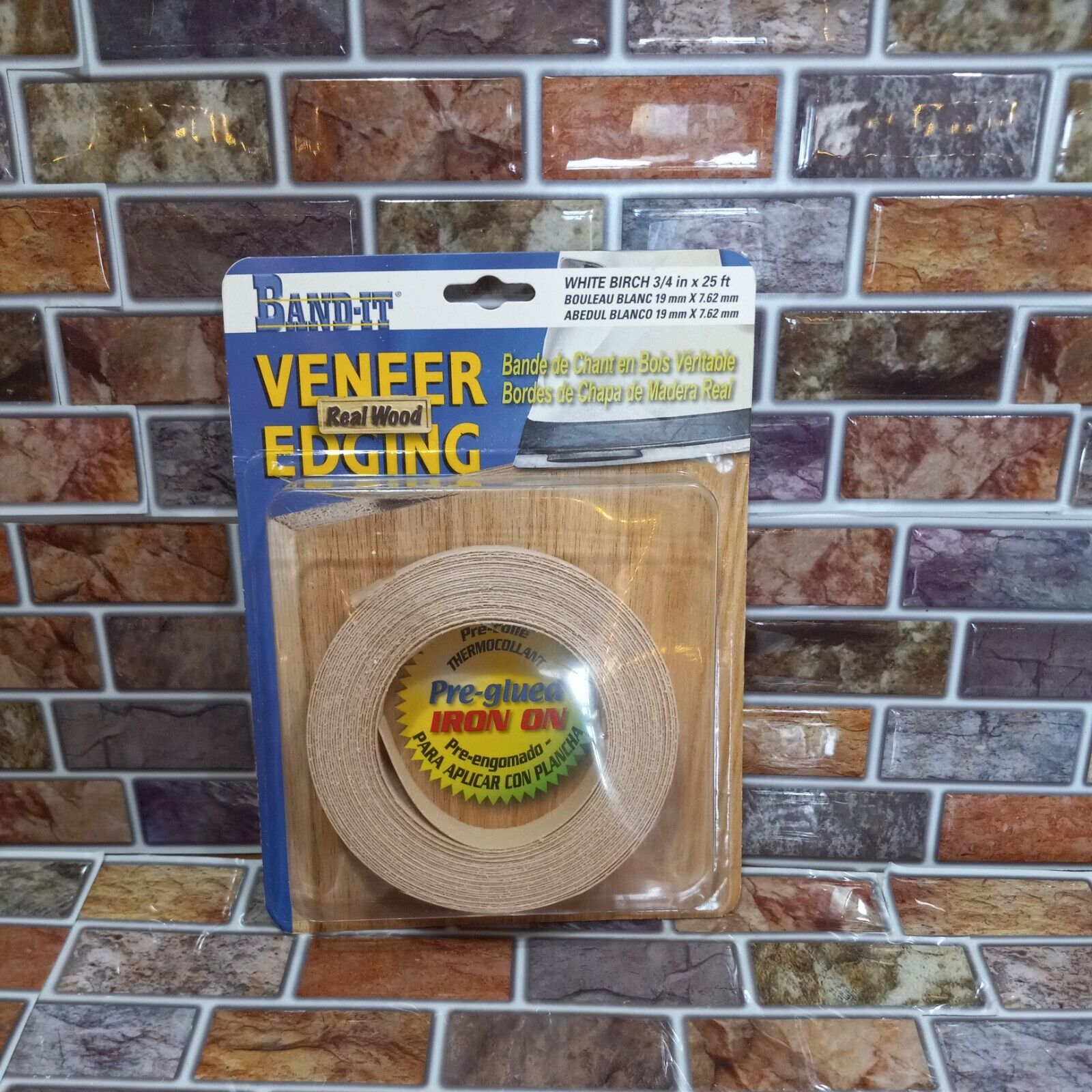 Band - It Prefinished Veneer With Brich 3/4" W × 25l Ft