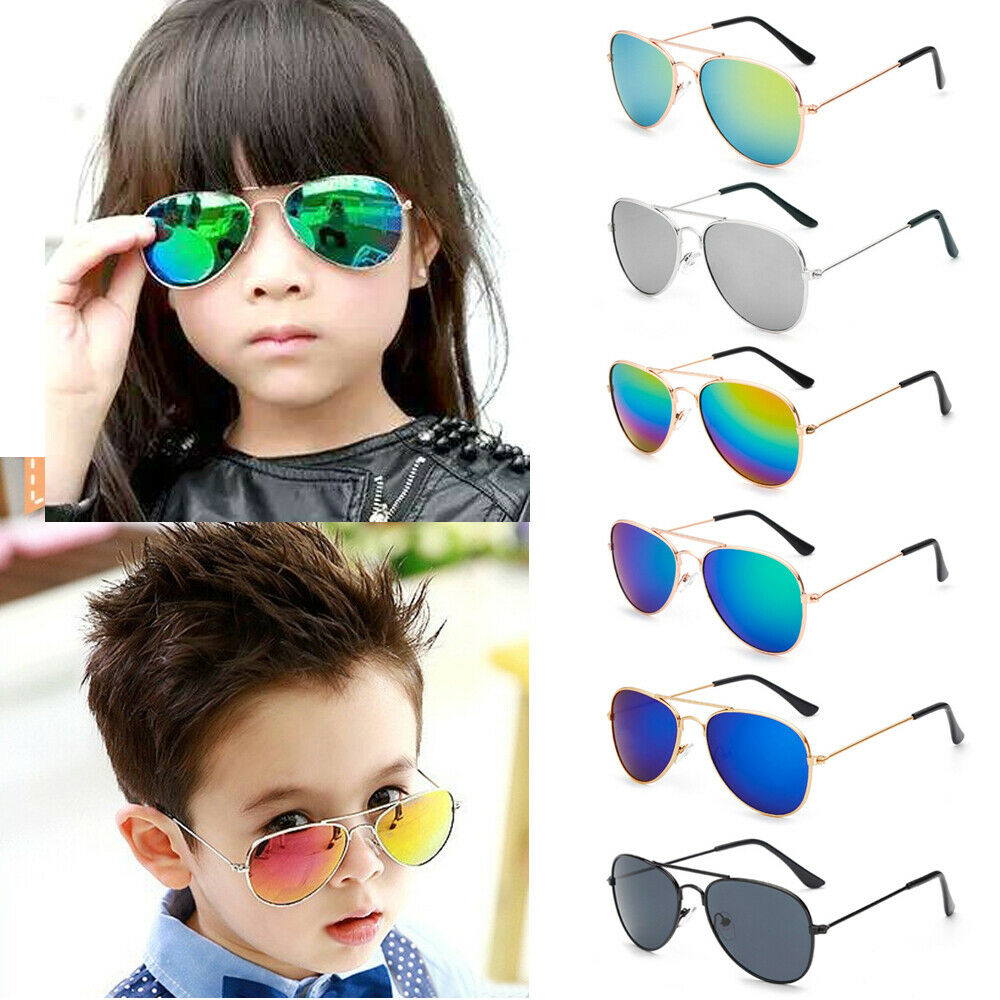 Unisex Kids Boys Girls Sunglasses Outdoor Classic Cool Anti-uv Retro Glasses New