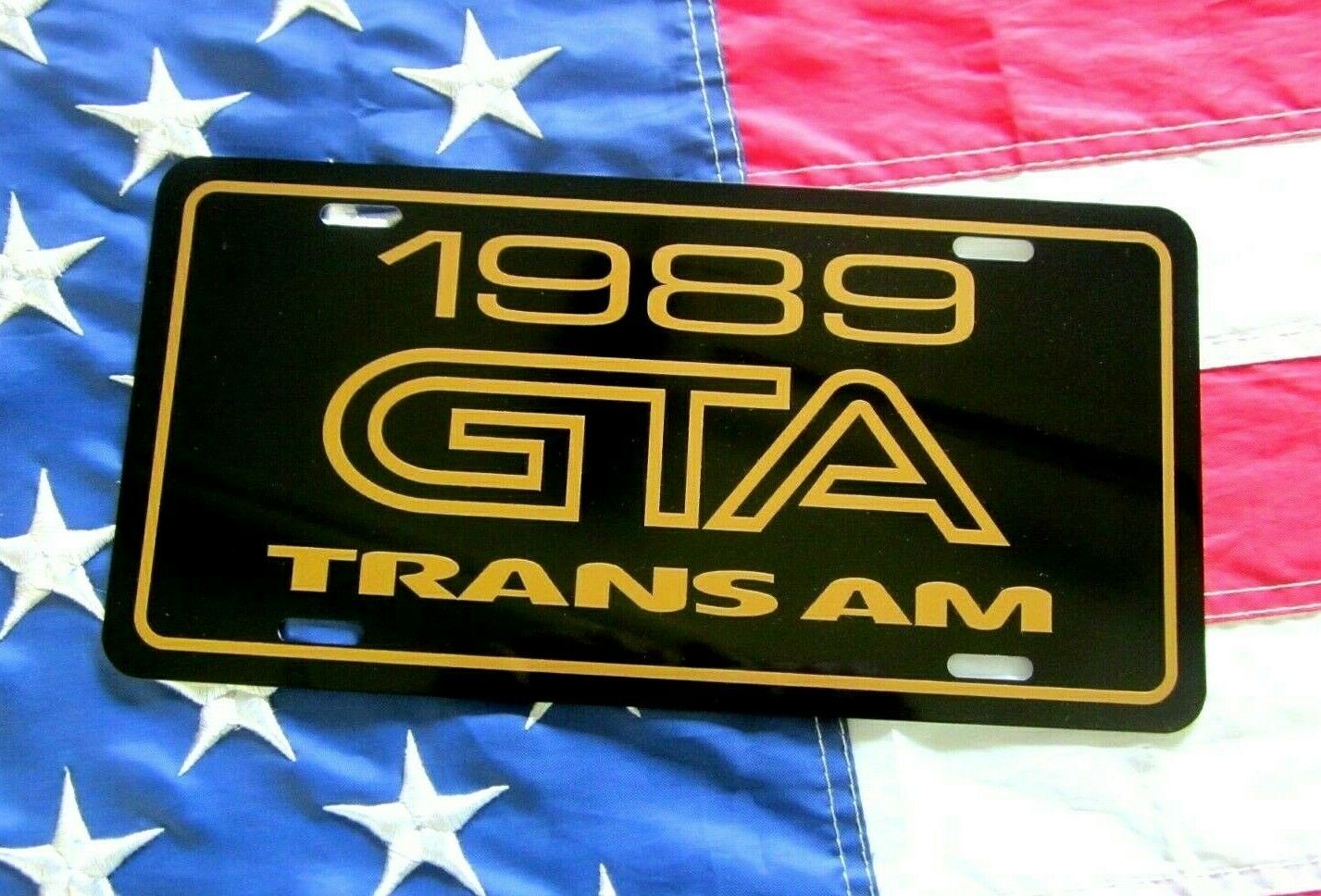1989 Pontiac Trans Am Gta License Plate Tag 89 T/a  Grand Touring American
