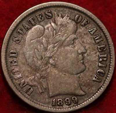 1899 Philadelphia Mint Silver Barber Dime