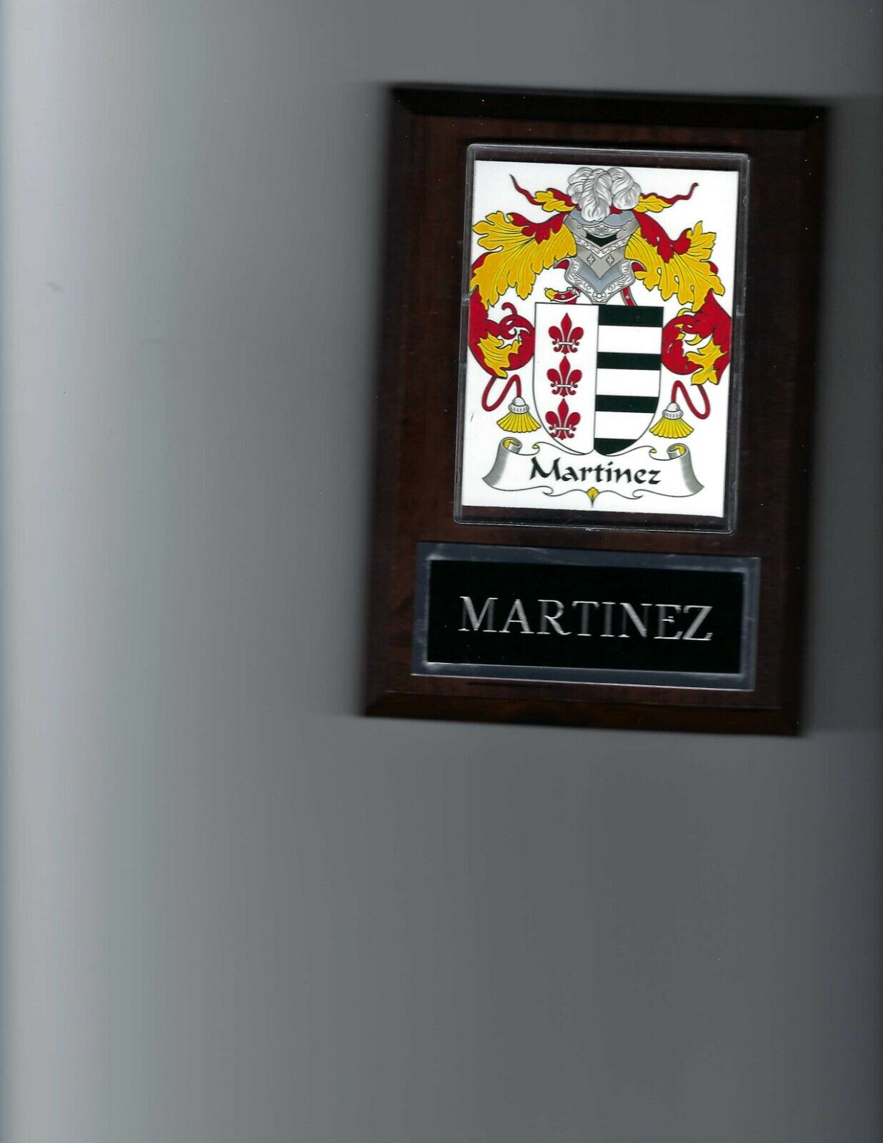 Martinez Plaque Family Crest Coat Of Arms Genealogy Ask For Your Name