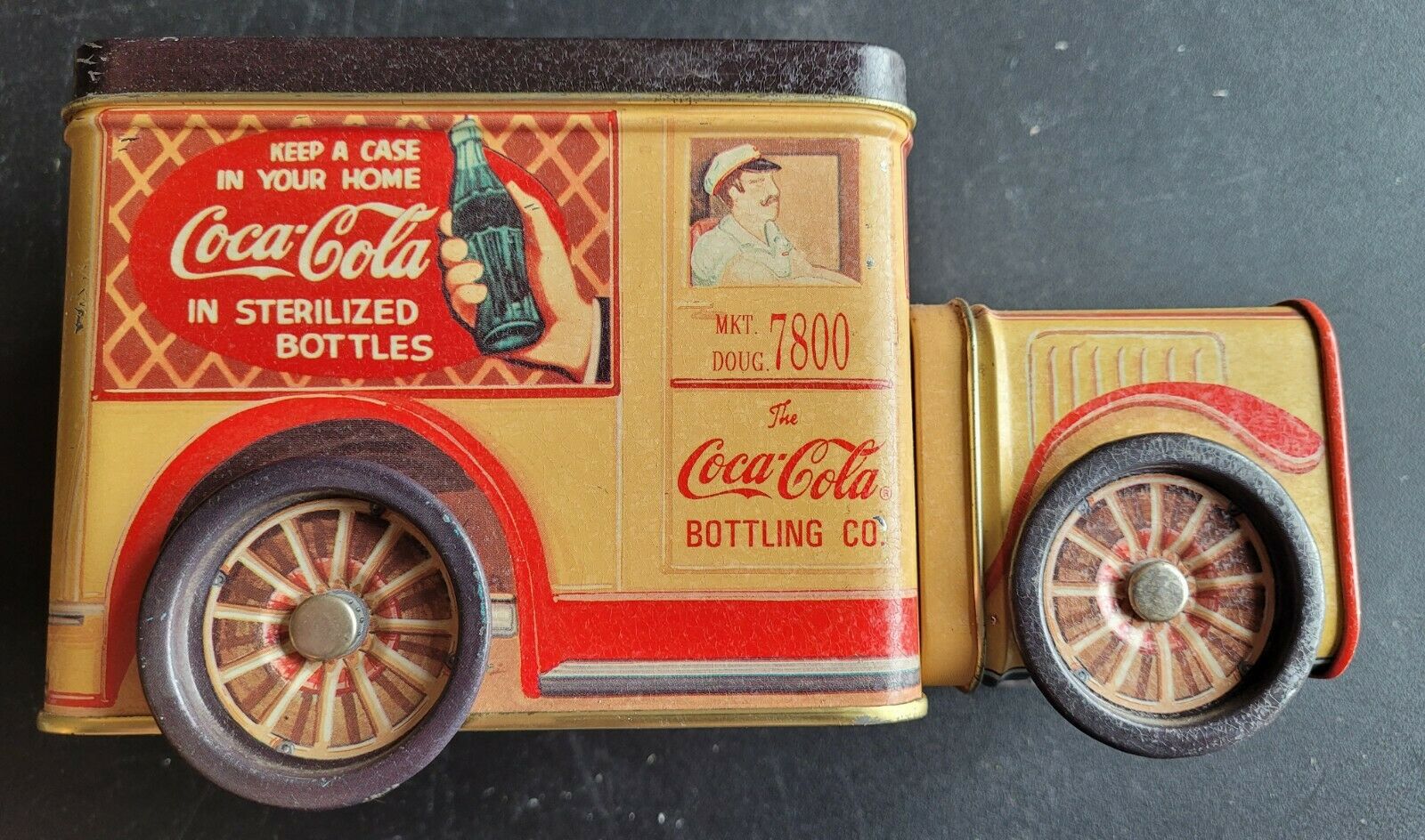 Vintage Coca-cola Delivery Truck Tin. Very Nice Condition Fast Secure Shipping