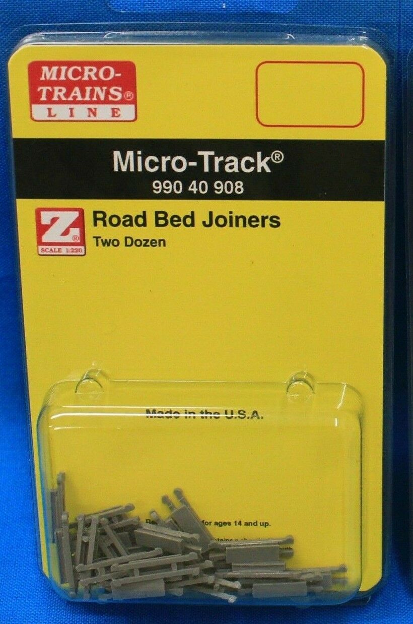 Z Scale - Micro-trains Mtl 990 40 908 Roadbed Joiners - Total 24 Pieces