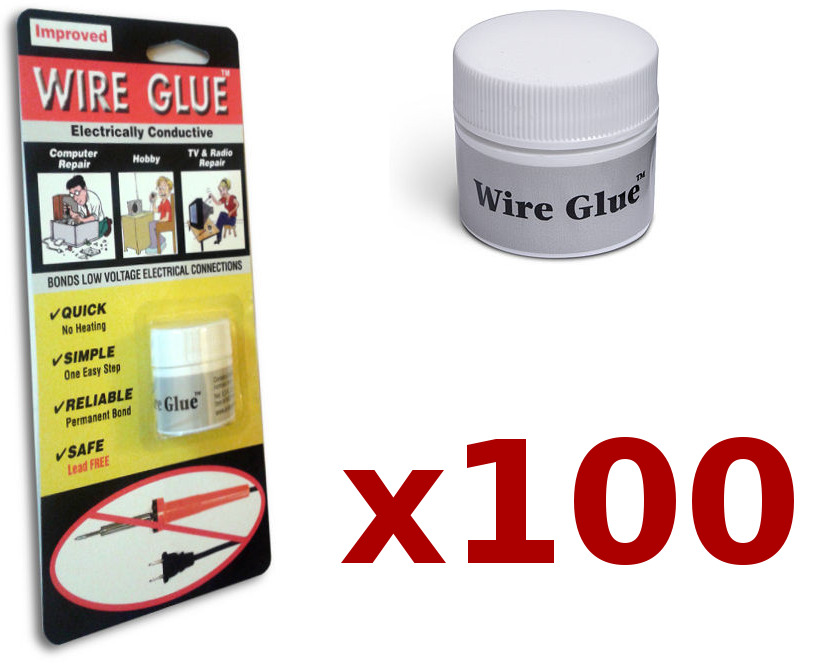 100x Highly Conductive Wire Glue/paint For Ac/dc (trade Pack) No Soldering Iron