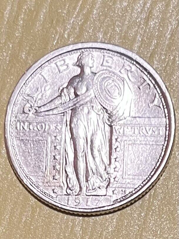 1917p Type 1 Standing 25c Bu   Low Price From Chelsea Rare Coins!!