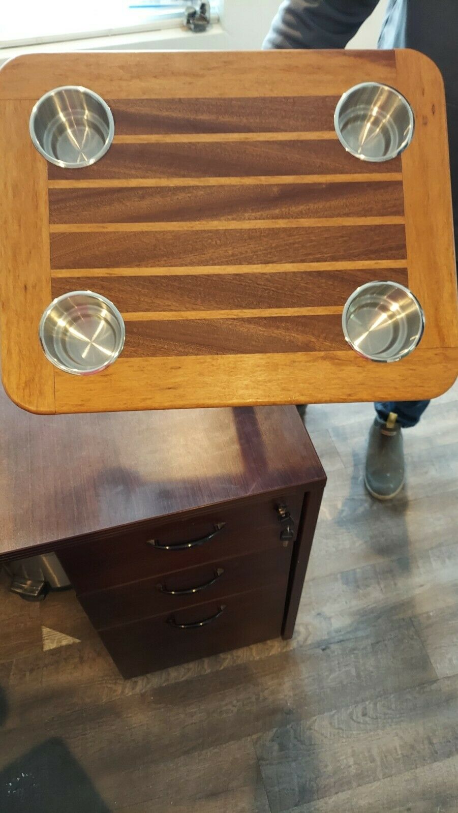 Boat Cup Holder Table