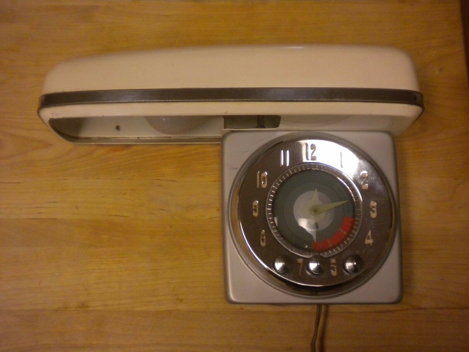 Vintage General Electric Ge #3t50 Aca1 Electric Range Timer Mid Century W/canopy