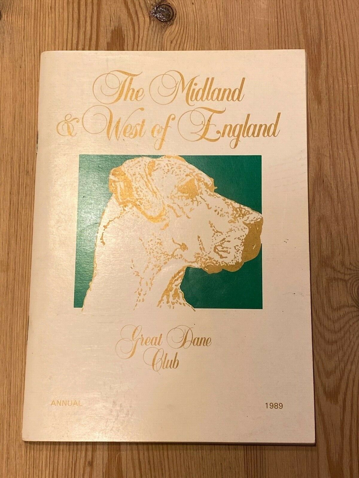 Rare Great Dane Dog Book Midland & West Of England Annual 1989 120 Pages Illus