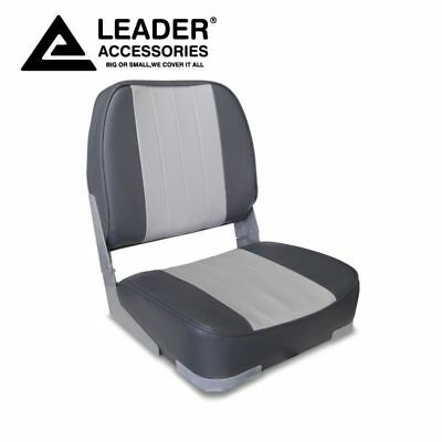 New Gray/charcoal Deluxe Folding Marine Boat Seat