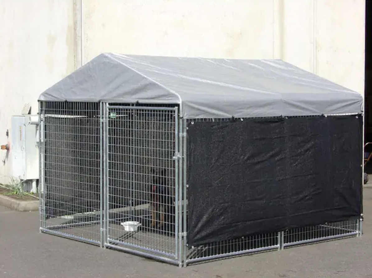10 X 10 Dog Kennel Cover Heat Wind Screen Outdoor Yard Garden Pet Winter Canopy