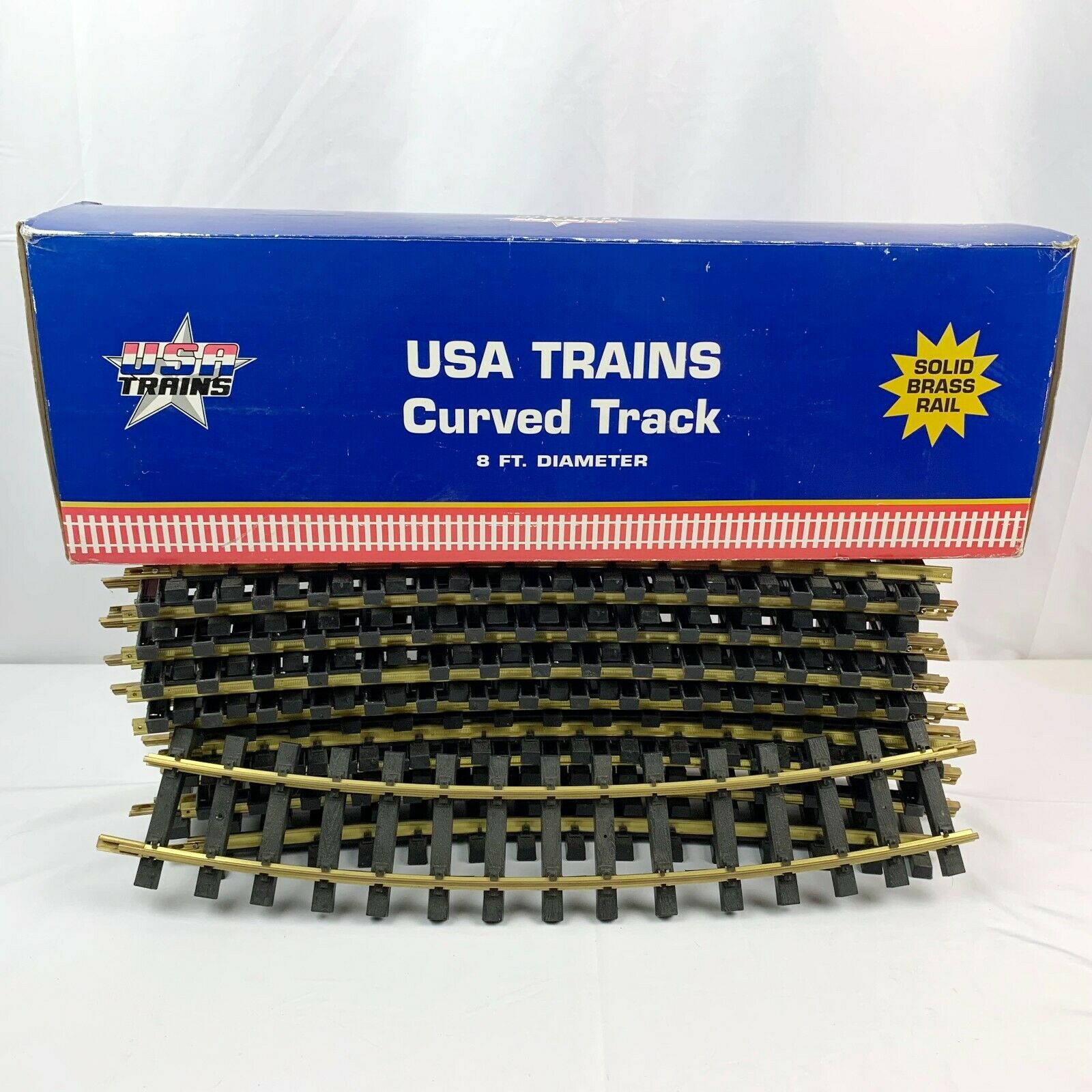 Usa Trains R81600 G 8' Diameter Curved Track Sections With Solid Brass Rails