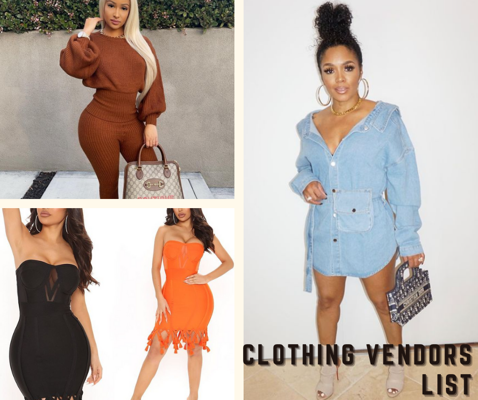 Wholesale Vendor List | Clothes, Shoes, Lingerie, Accessories (will Be Emailed)