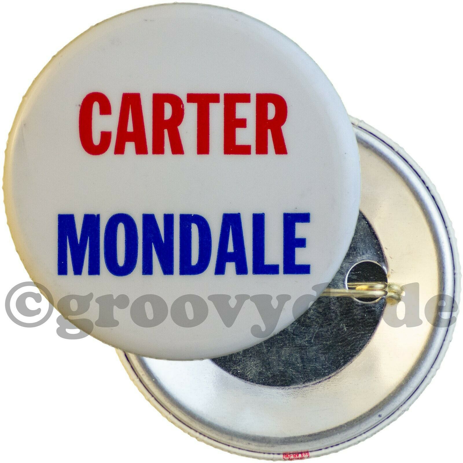 1976 Jimmy Carter For President Walter Mondale Mn Campaign Pin Pinback Button