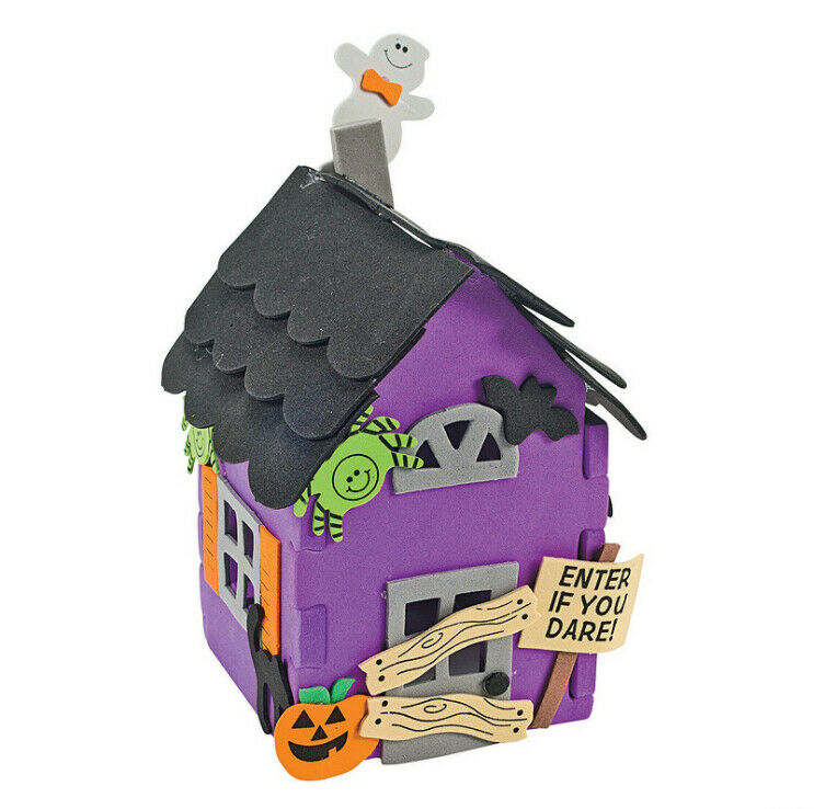 3d Halloween Haunted House Craft Kit 4" X 6" Abcraft