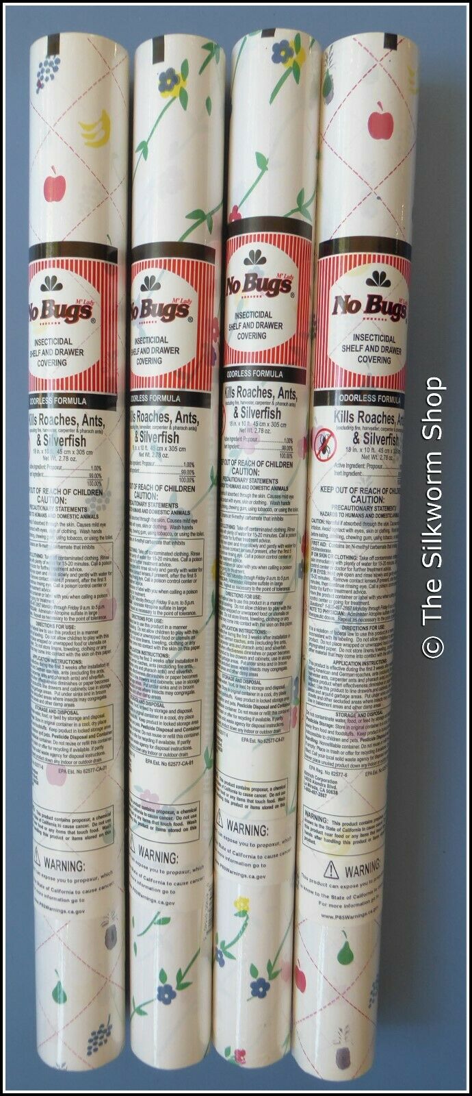 No Bugs M'lady Insecticidal Shelf & Drawer Liner 1 Roll - Kills & Controls Pests