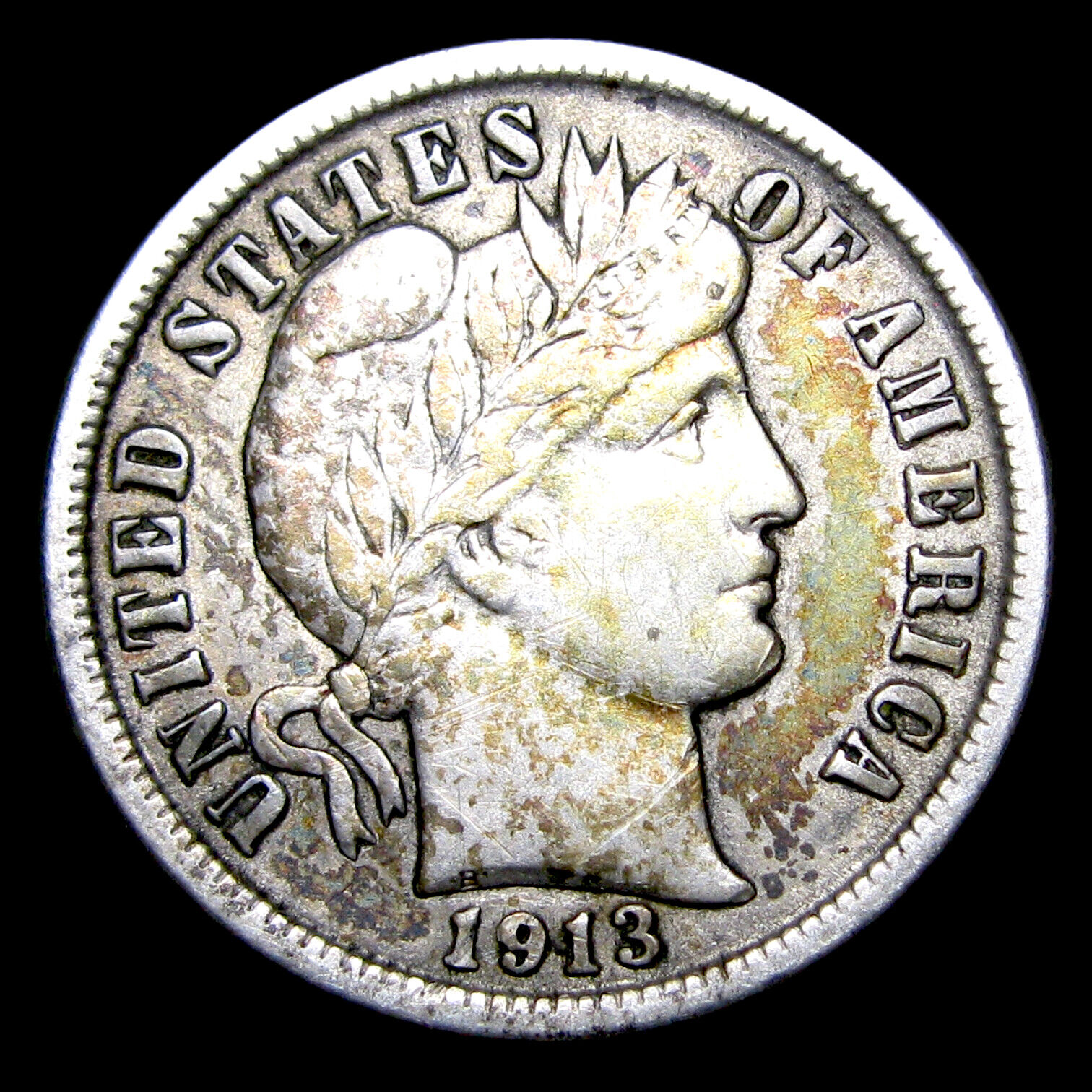 1914 Barber Dime Silver ---- Nice Condition Coin ---- #nn559