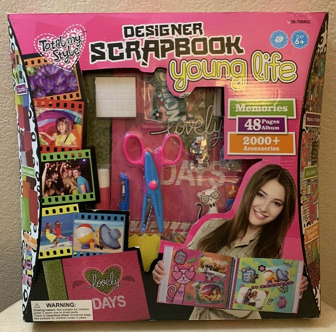 New Total My Style Designer Scrapbook Young Life 48 Pages Album 2000+ Access Nib