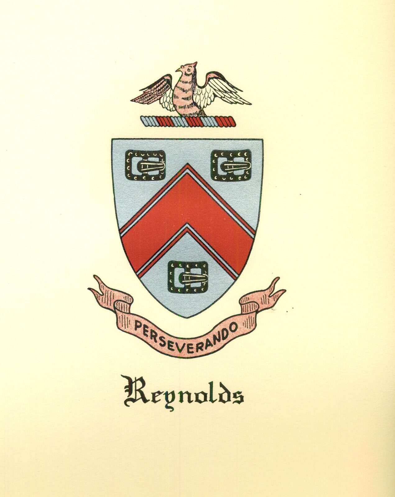 *great Coat Of Arms Reynolds Family Crest Genealogy, Would Look Great Framed!