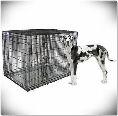 Xxl Large Dog Crate Kennel Extra Huge Folding Pet Wire Cage Giant Breed Size