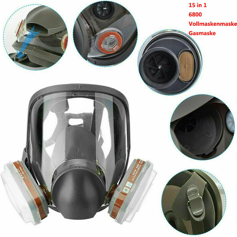 15 In 1 Similar For 6800 Full Facepiece Reusable Respirator Full Face Gas Mask