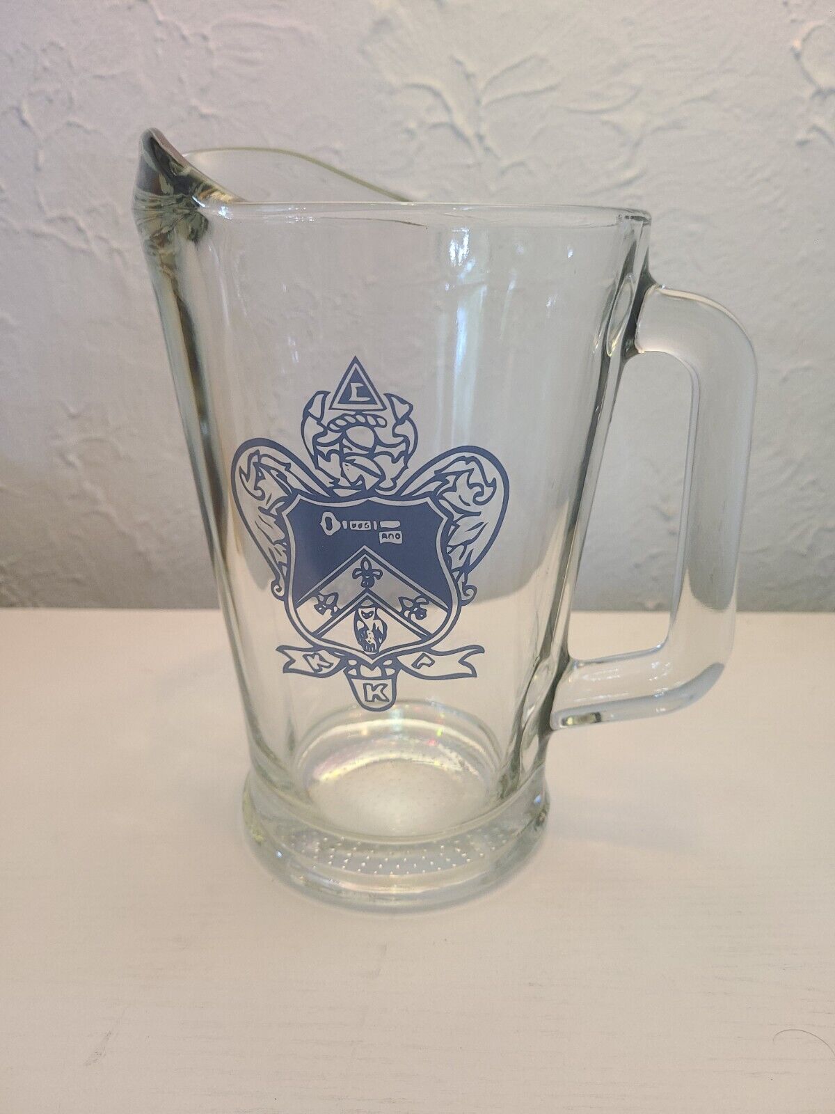 Vintage Irish Coat Of Arms - Family Crest Beer Pitcher - Family Unknown