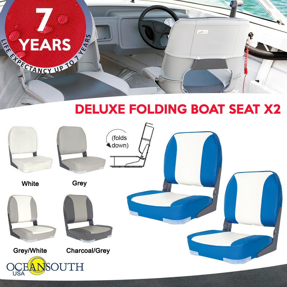Deluxe Folding Boat Seats X2