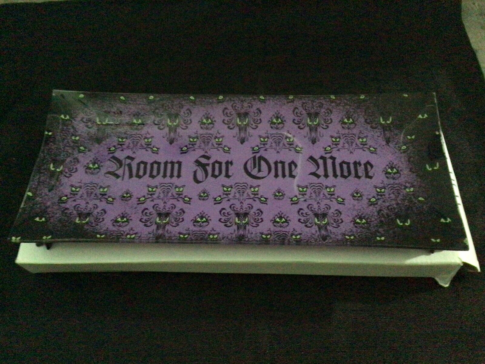 Disney Haunted Mansion “ Room For One More” Glass Dish Brand New