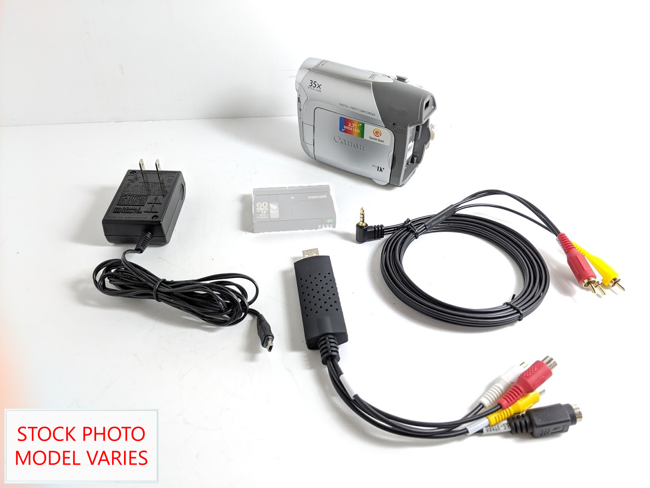 Canon Camcorder For 8mm Hi8 Minidv Tape Transfer To Computer Usb Capture Device