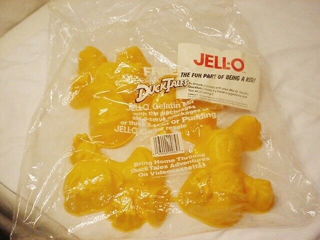 4 Vtg Disney's Duck Tales Plastic Jello Molds Huey Dewey Louie Webby 1989 Frship