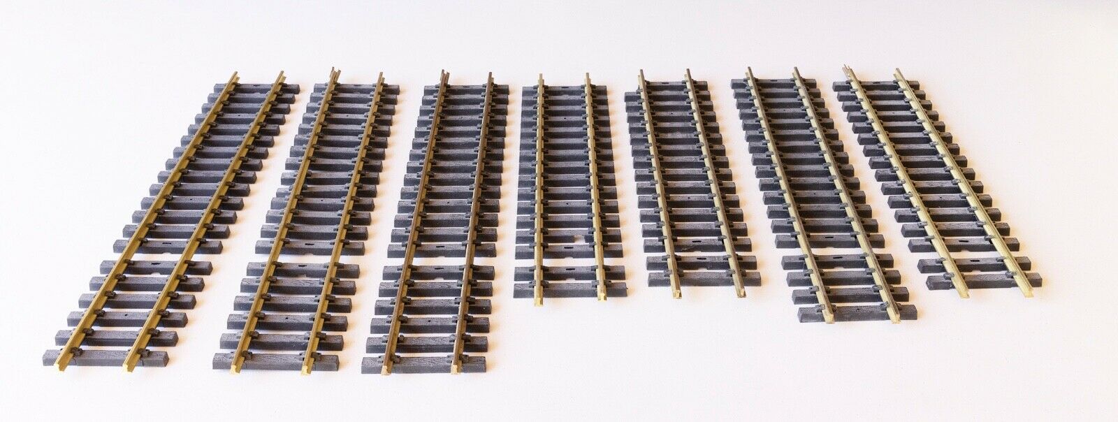 Aristocraft G Scale Brass Straight Track, Variable Lengths, 7 Pieces, Lot 15