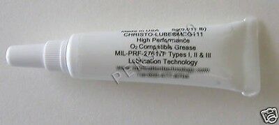 Genuine Christo-lube Mcg-111 Oxygen Oring Lube 5g Squeeze Tube Mfg Packaging