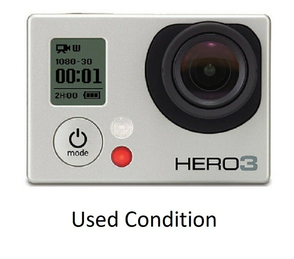 Used Gopro Hero 3 Silver 1080p 11mp Hd Sport Action Camera Camcorder Wifi Usa
