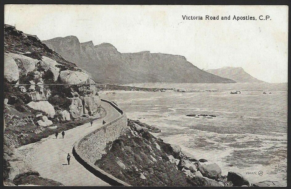 South Africa Victoria Road & Apostles Vintage Postcard Used 1920 To England