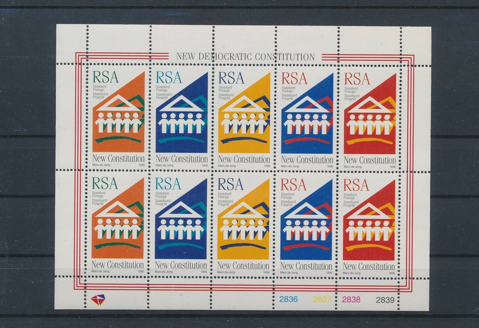 Lo26021 South Africa 1996 New Constitution Good Sheet Mnh