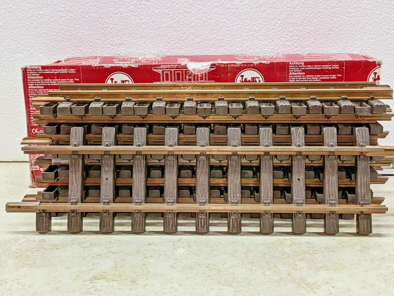 Lgb 10000 X 12 Straight Track And 1 X 13000 30 Degree Crossing Track G Scale